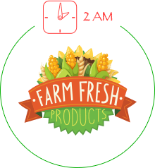 Step 2: We buy fresh fruit & vegetables